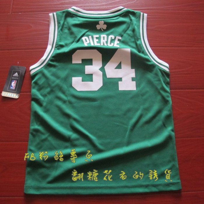 美國正品 NBA adidas 兒童球衣 籃球背心 保羅·皮爾斯 Paul Pierce 塞爾提克隊