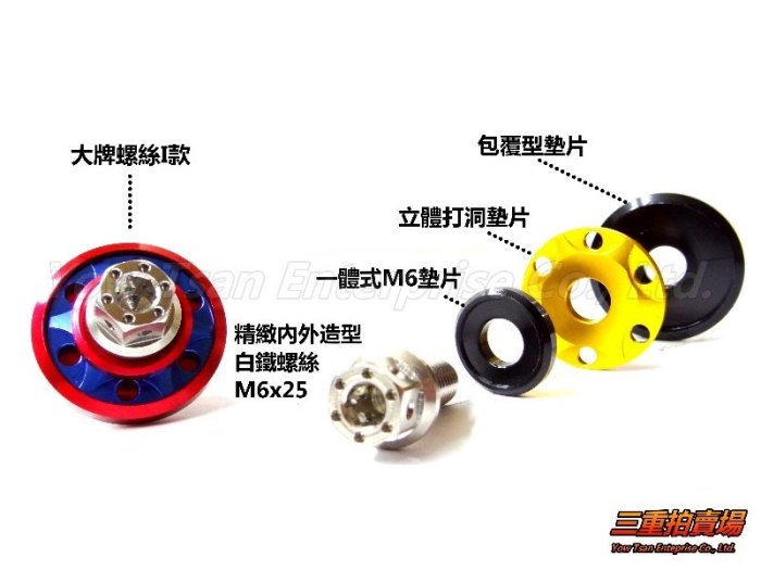 三重賣場 造型白鐵大牌螺絲 可客製化配色 新勁戰 BWS GTR CUXI RS SMAX TMAX 勁風光 R3 R1