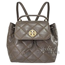 【茱麗葉精品】【全新精品】TORY BURCH 專櫃商品 137410 經典LOGO束口手提後背包.岩石灰 現貨