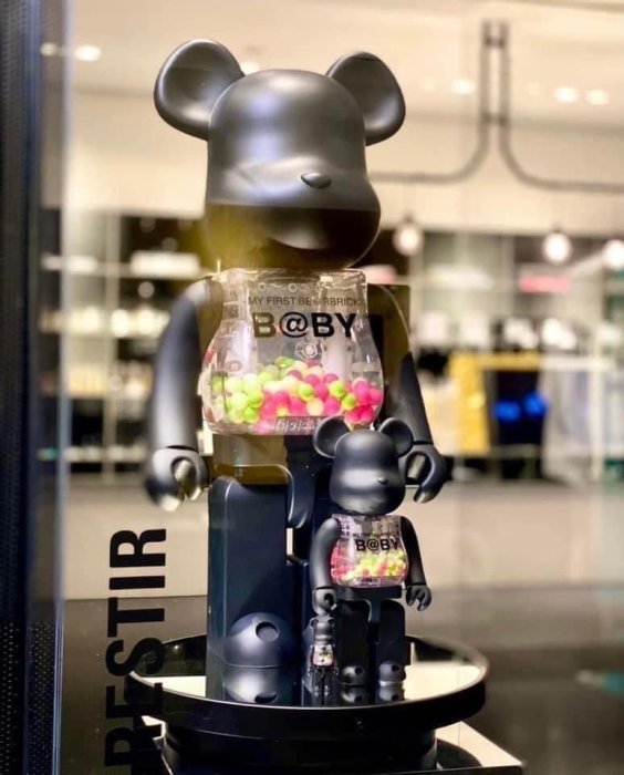 全新正品BE@RBRICK 500％ MY FIRST BEARBRICK BABY MATT BLACK Ver