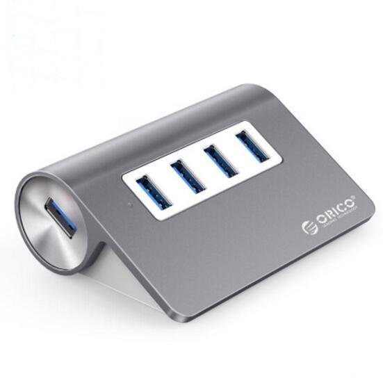 ORICO M3H4 全鋁USB3.0分線器一拖四高速擴展MAC集線器USB3.0 HUB