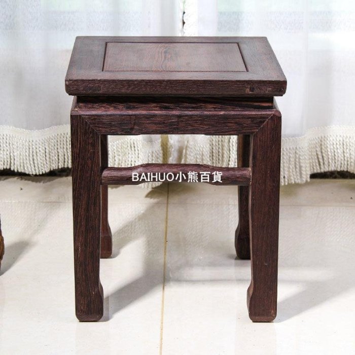雞翅木中式家用餐桌凳實木茶幾凳成人換鞋凳子紅木沙發凳原木矮凳百貨