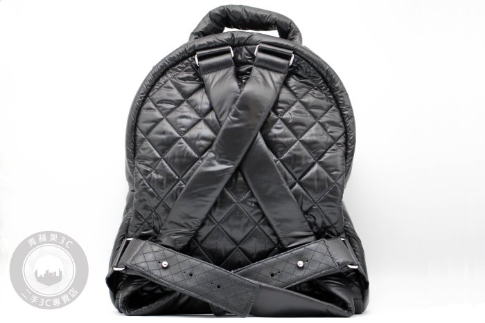 【青蘋果】Chanel COCO BACKPACK A92559 香奈兒 尼龍黑色空氣後背包 24開 #MO7