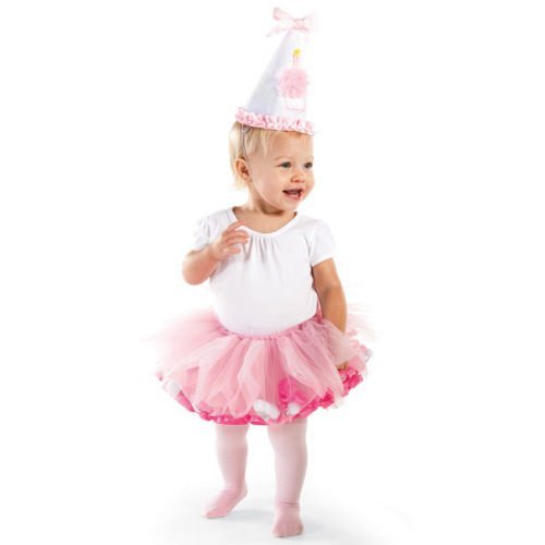 妍媽咪兒童禮服出租~粉紅生日派對雪紗澎裙+造型帽子~攝影寫真生日派對彌月週歲