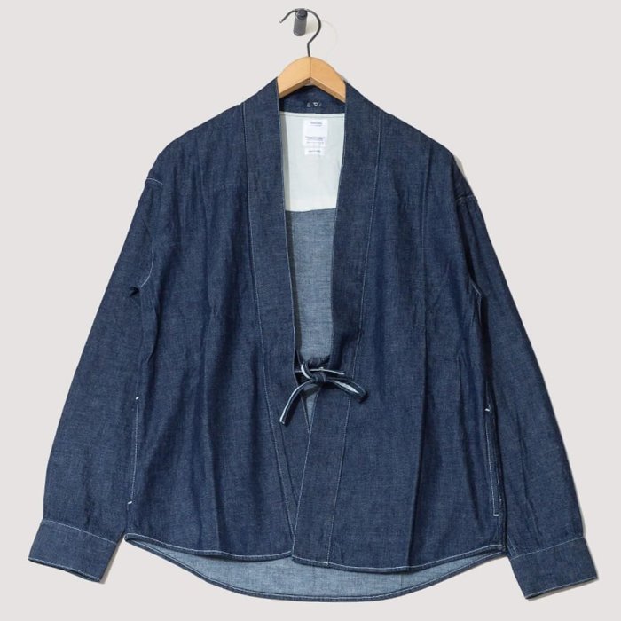 小鹿♥臻選】VISVIM SS LHAMO SHIRT ONE WASH 日式和服襯衫丹寧半纏