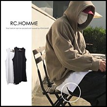 。R.C。Option.概念精品!! 純棉透氣布料 RO多層次 平口寬鬆剪裁.側開岔長版背心.BTS小賈!!~促銷250