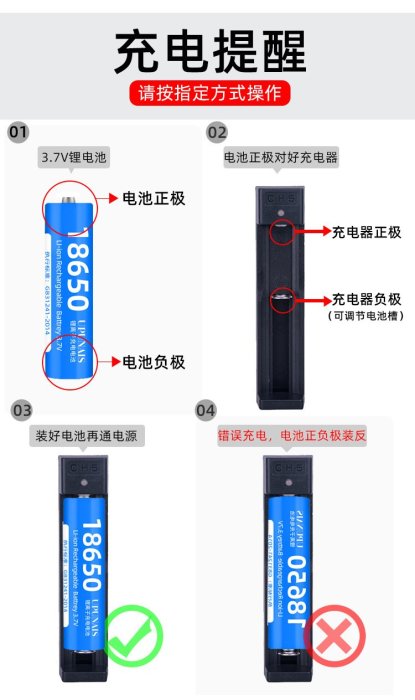18650電池充電器 26650電池USB單槽智能多功能强光電筒萬能充電器 鋰電池