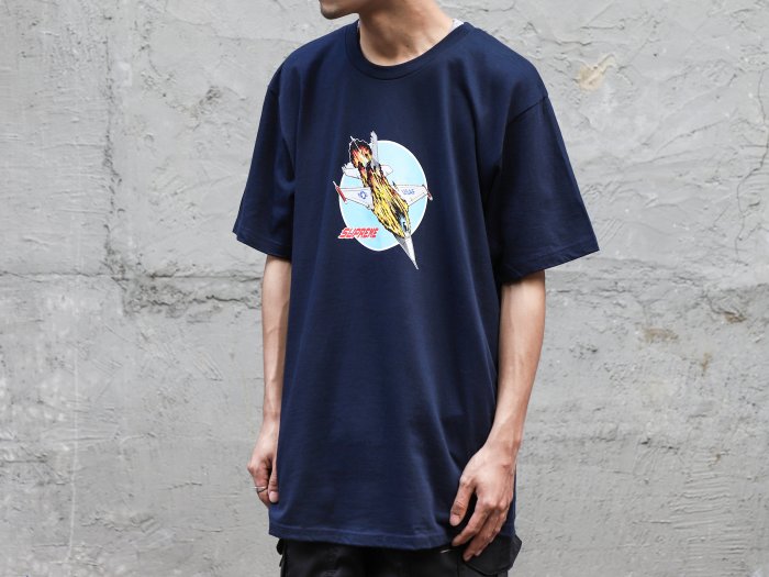 【QUEST】現貨 實拍 Supreme 20FW JET TEE 噴射機 圖案 短袖 短踢 藍