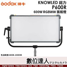 【數位達人】神牛 Godox KNOWLED 諾力【P600R】600W RGBWW面板燈／色溫1800K-10000K／17.8kg／AC 100V-240V