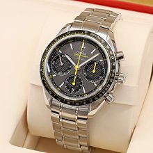 OMEGA 326.30.40.50.06.001 歐米茄 40mm 超霸系列 灰色面盤 黃指針 三眼計時 不鏽鋼錶帶