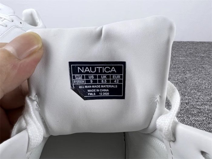 特價＝86號店＝美國NAUTICA 荔枝紋仿皮革 透氣孔設計 耐磨車線加固底 男綁帶休閒鞋 如圖色 45號