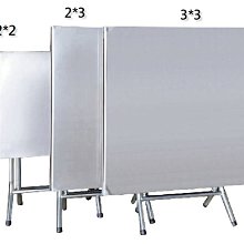 23L【新北蘆洲~嘉利傢俱】2x2尺白鐵不鏽鋼製桌(含電鍍中腳)-編號（L870-19）