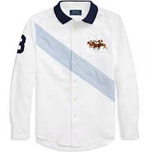 Polo Ralph Lauren 大彩馬 3賽馬 斜槓 牛津襯衫 polo衫領 青年款