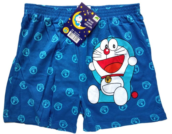 【卡漫迷】 Doraemon 短褲 三選一 ㊣版 休閒 純棉 四角褲 居家 平口褲 睡褲 多拉 哆啦A夢 小叮噹