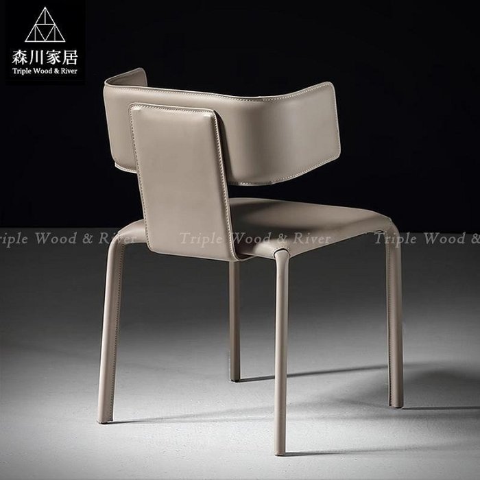 《森川家居》PRC-50RC21-現代設計ㄇ形造型椅 餐椅休閒椅單椅/餐廳客廳/民宿原木