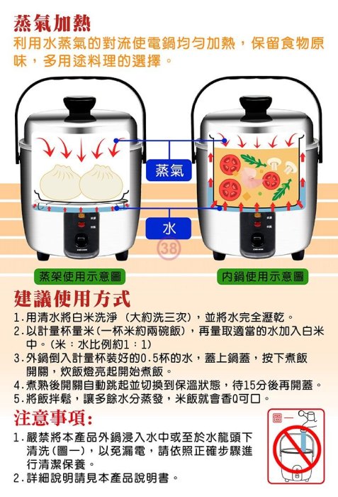 【♡ 電器空間 ♡】【日象】3人份全不鏽鋼養生電鍋(ZOER-9030S)