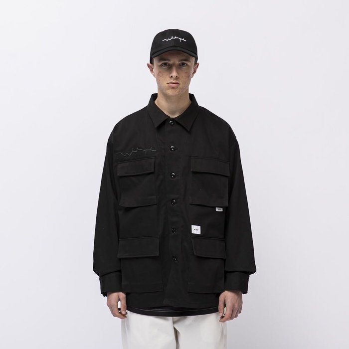 WTAPS 212WVDT-SHM02JUNGLE 01 / LS / COTTON. TWILL 四口袋外套襯衫