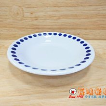 *~長鴻餐具~* 日本製 6皿 藍點圈 (促銷價) 00501581-2 現貨+預購
