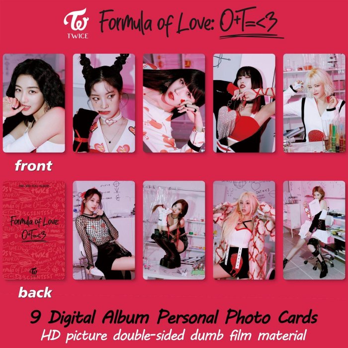 熱銷 TWICE正規三輯《Formula of love》同款專輯小卡收藏照片卡片周邊上新現貨 可開票發