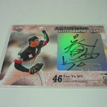 貳拾肆棒球--2008BBM日本職棒羅德隊卡吳偲佑親筆簽名卡。全球限量60張