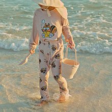 XS(1~XL(6~7Y) ♥泳裝(BEIGE) OOTT BEBE-2 24夏季 OOT240518-016『韓爸有衣正韓國童裝』~預購