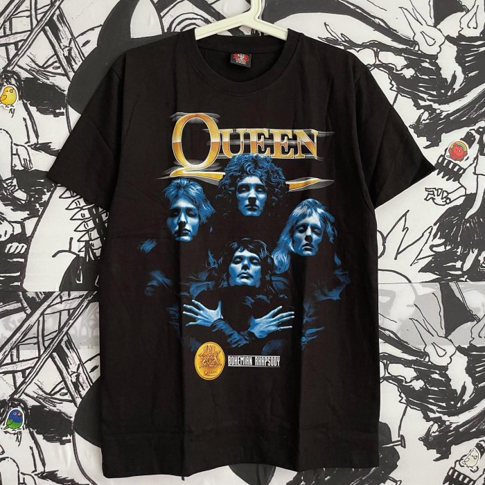 【短T】Queen皇後樂隊周邊泰國進口泰版純棉短袖T恤歐美搖滾高街街頭 C-3