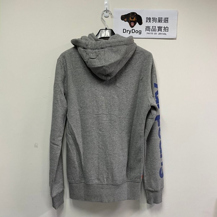 跩狗嚴選 特價款 極度乾燥 Superdry Hoodie 鋪棉 刷毛 連帽 拉鍊 外套 棉T 帽T 灰砂色 寬鬆版型