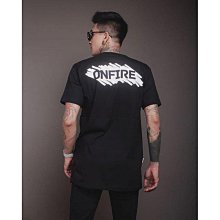 【精選好物】ONFIRE CROS 黑色 T 恤男士原創 ONFIRE KAOS 男士 DISTRO 100 PREMI