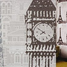 【LondonEYE】蘇活 • 韓國進口壁布/壁紙 • Paris巴黎手札• 城市寫真 • 設計感