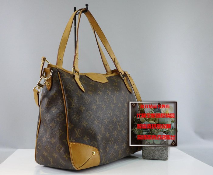 ☆優買二手精品名牌店☆ LV M41231 TOTE 原花老花字紋 肩背包購物包托特包斜背包拉鍊包 出清品