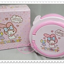 ♥小花花日本精品♥《Melody》美樂蒂 便當盒 手提便當盒 耐熱100度 安全 無毒 坐姿 愛心 11801306