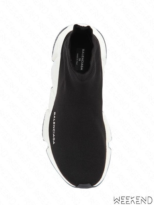 【WEEKEND】 BALENCIAGA Speed Trainer 現貨 巴黎世家 襪套鞋 女款 黑+白色