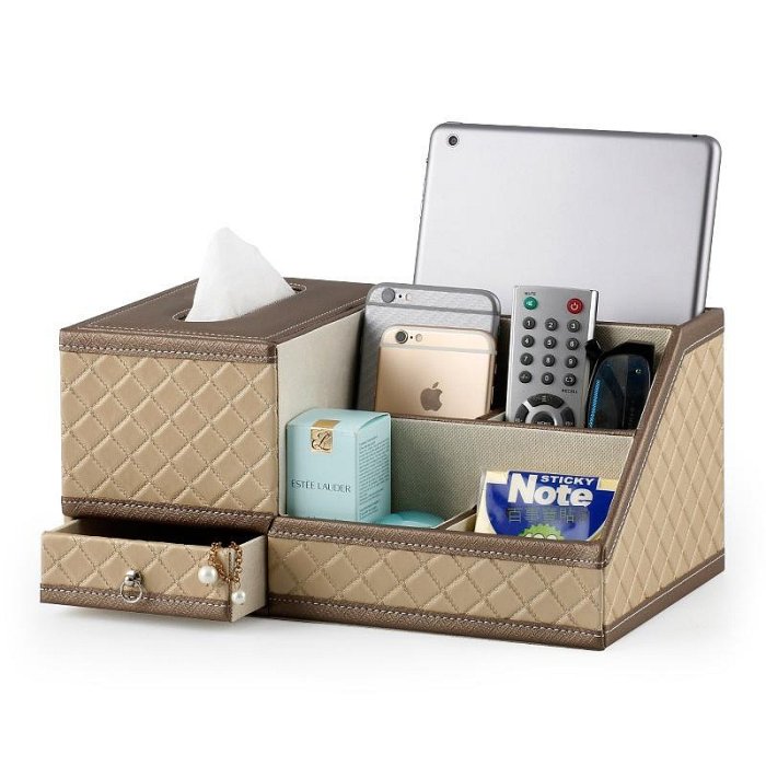 新款 創意🔥免運費🔥多功能面紙盒  歐式創意皮革桌上收納 質感 收納盒 置物盒 衛生紙盒架 紙巾盒 收納盒 抽紙盒
