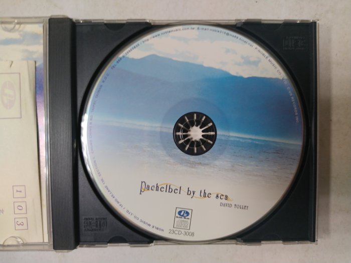 昀嫣音樂(CDa109) Pachelbel by the sea DAVID TOLLEY 貴族唱片 微磨損 保存如圖