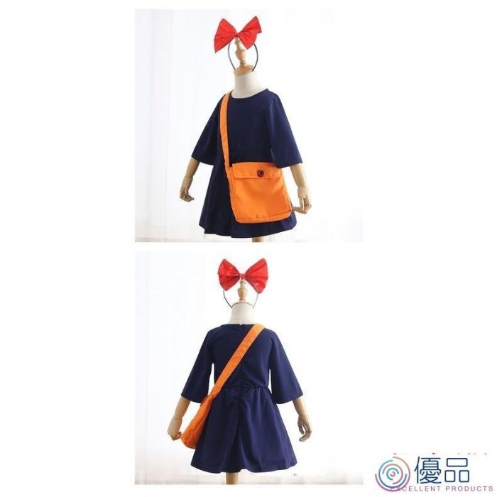 優品 Original【萬聖節耶誕節兒童造型服飾】2022新款小魔女cosplay洋裝 幼兒園派對琪琪兒童表演服 C60H