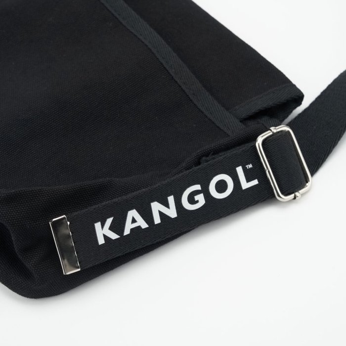 帝安諾-實體店面 KANGOL 英國袋鼠 側背包 郵差包 帆布小包 小書包 黑色 綠色 卡其色 63251705