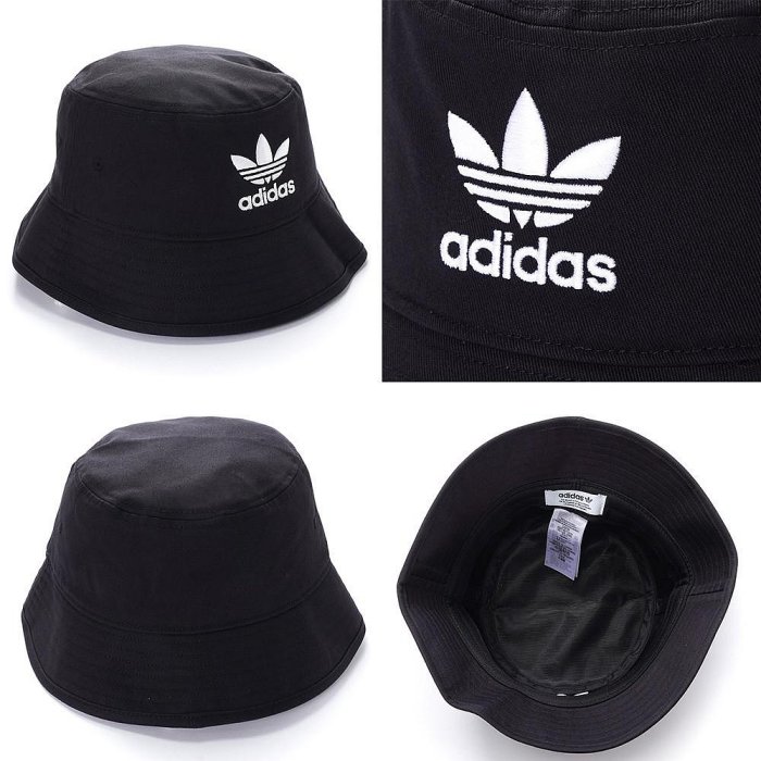 ADIDAS BUCKET HAT AC 三葉草系列 LOGO 漁夫帽 AJ8995黑色/GN4904藍紫 現貨 免運