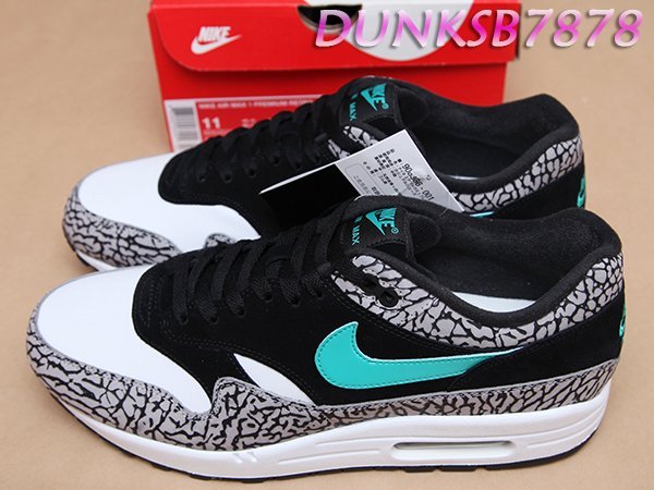 2017 NIKE AIR MAX 1 PREMIUM RETRO ATMOS 爆裂紋 908366-001