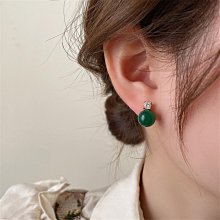 *~fuyumi boutique~*100%正韓 復古祖母綠玉珠耳環 不列入賣場優惠