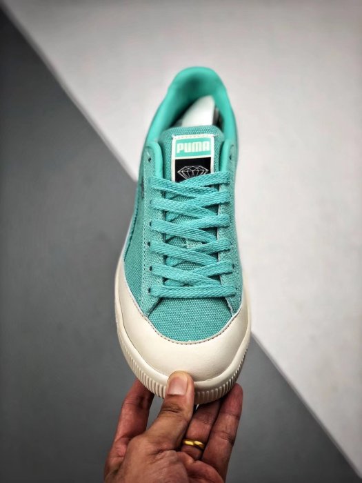 Puma Clyde x Diamond Supply 薄荷綠 磚石 清新 時尚 低幫 滑板鞋 女鞋 365651-01