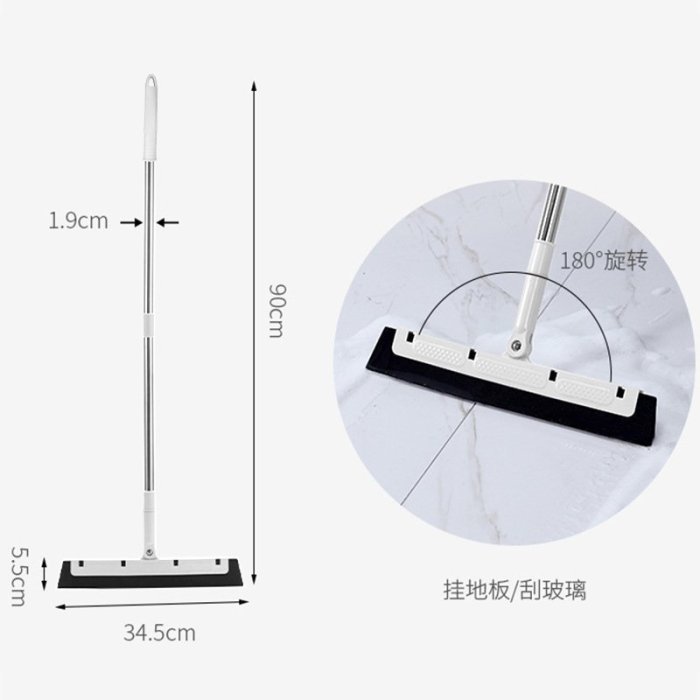 防劃傷刮水器魔術掃把衛生間浴室瓷磚地玻璃家用清潔地刮旋轉刮板(null)