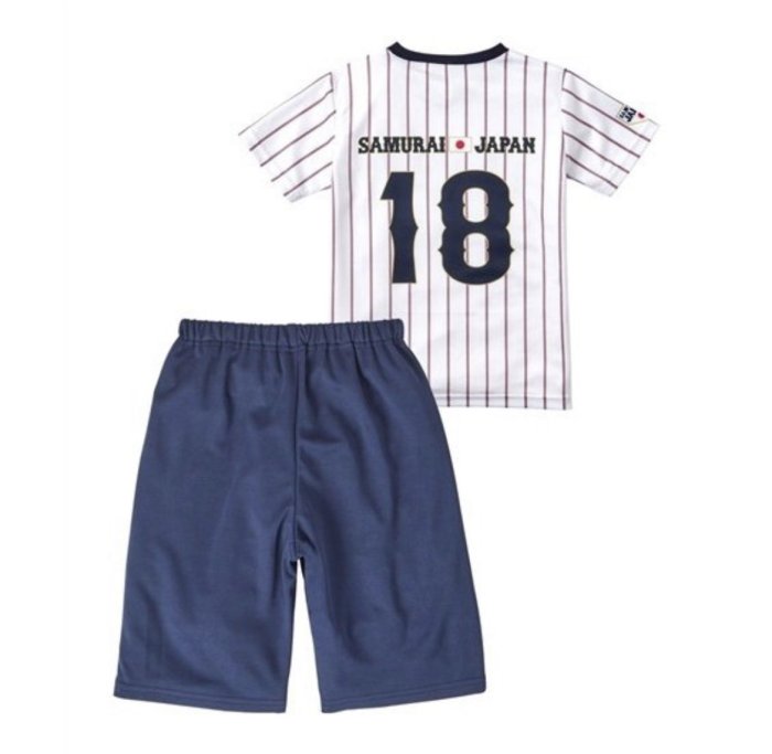 貳拾肆棒球-日本帶回侍JAPAN x BANDAI 萬代聯名限定居家孩童套裝/150cm