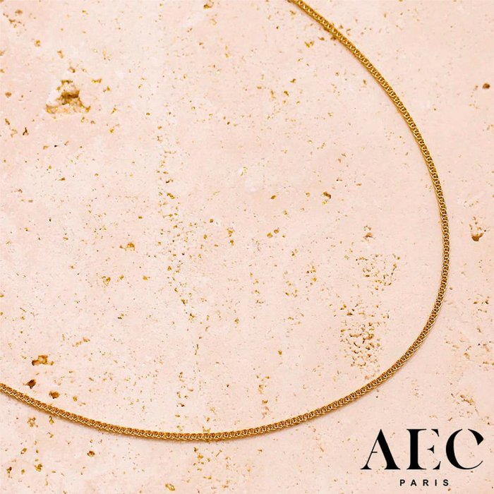 AEC PARIS 巴黎品牌 迷你細鍊 簡約金色項鍊 CHAIN NECKLACE GAMA