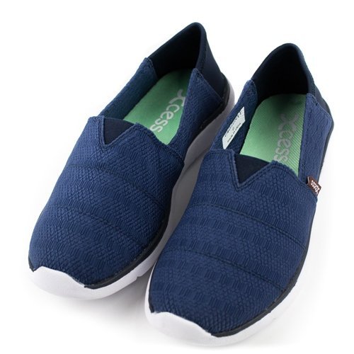 =CodE= XCESS CLASSIC 編織透氣網布休閒鞋(深藍) GW050-NVY TOMS 娃娃鞋 樂福鞋 女