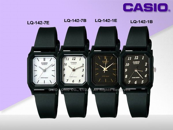 CASIO手錶專賣店 國隆 LQ-142_LQ-142E_學生型考試用簡約指針女錶(另MQ-38 MQ-27)一年保固_發票