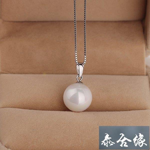 緣古珍藏 珍珠項鏈 女925純銀鎖骨鏈短夏日韓版時尚吊墜簡約裝飾配飾品禮物
