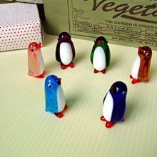 微笑的魚水族☆【手工彩色玻璃 可愛小動物】螢光企鵝 單一價