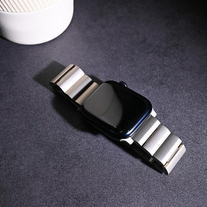 天極TJ百貨簡約鈦合金錶帶錶殼套件 適用蘋果錶帶 Apple Watch Ultra 8代 7 6 5 4 Se 44 45 49m