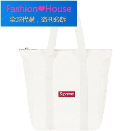 Fashion❤House』Supreme Canvas Tote 托特包黑白兩色肩背包BOX LOGO