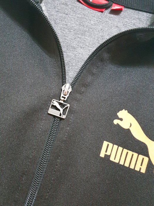 專櫃puma經典logo黑色運動外套
